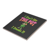 Carreau Chien Fumeur de Joint Drôle Stoner (Côté)