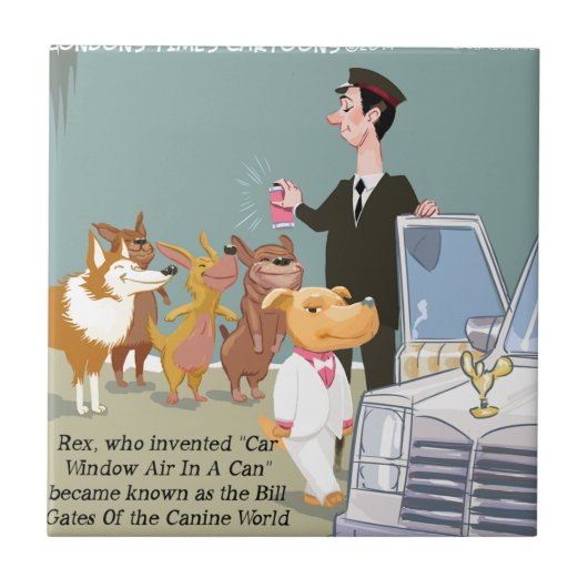 Carreau Chien très riche drôle (Devant)