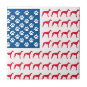 Carreau Chien vert patriotique (Devant)