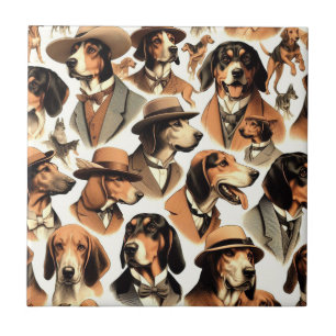 Carreau Chien vintage sans soudure
