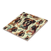 Carreau Chien vintage sans soudure (Côté)