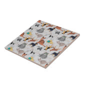 Carreau Chiens Et Chats Cutes Design Motif (Côté)