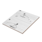 Carreau Chiffre dessin de bâton de bande dessinée sur le (Côté)