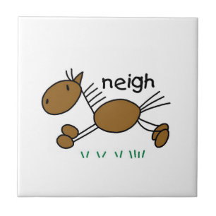 Carreau Chiffre T-shirts et cadeaux de bâton de cheval