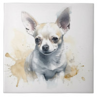 Chihuahua Chien Chien Chien Pet Aquarelle