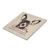 Carreau Chihuahua Chien My Sunshine Brown (Côté)