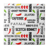 Carreau Chili Pepper Names épicé (Devant)