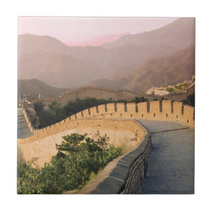 Carreau Chine, comté de Huairou, Coucher de soleil
