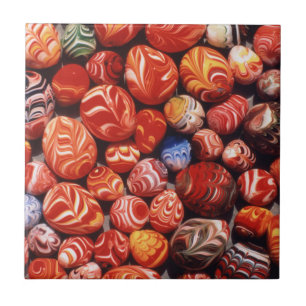 Carreau Chine, Tombeaux Ming, Souvenirs en Verre Peint