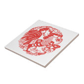 Carreau Chinois Rooster de l'année 2017 tuile (Côté)