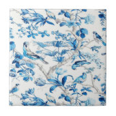Carreau Chinoiserie bleue et blanche (Devant)