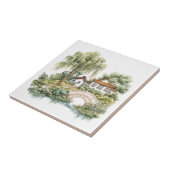 Carreau Chinoiserie Toile De Jouy Pagode (Côté)
