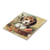 Carreau Chiot Beagle vintage (Côté)