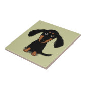 Carreau Chiot de Dachshund (Côté)