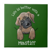 Carreau Chiot Mastiff KiniArt (Devant)