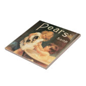 Carreau Chiot Prenant Un Bain Vintage Antique (Côté)