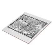 Carreau Chiots de barzoï (Côté)