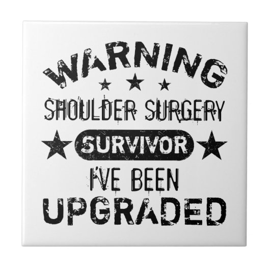 Carreau Chirurgie de l'épaule Humour amélioré (Devant)