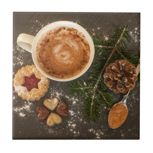 Carreau Chocolat chaud de Noël (Devant)