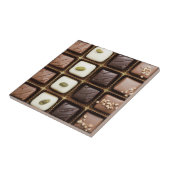 Carreau Chocolat de luxe fait main dans une boîte (Côté)
