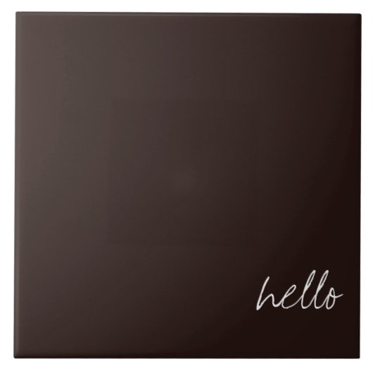 Carreau Chocolat foncé personnalisé Brown (Devant)