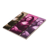 Carreau Chocolat rose violet Poster de animal Mona Lisa (Côté)