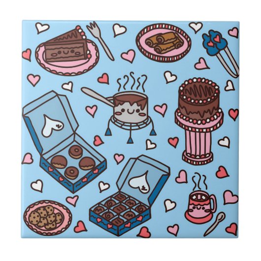 Carreau Chocolate lover cute (Devant)