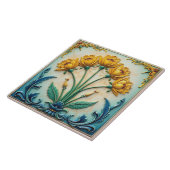 Carreau Chœur floral en jaune (Côté)