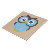 Carreau Chouette animée mignonne (Côté)