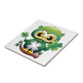 Carreau Chouette bébé mignon St Patrick Cartoon (Côté)