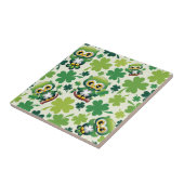 Carreau Chouette bébé St Patrick Cartoon Mignon (Côté)