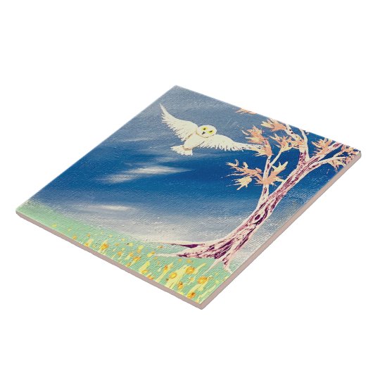 Carreau Chouette blanche (Côté)