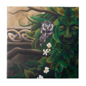 Carreau Chouette blanche celtique (Devant)