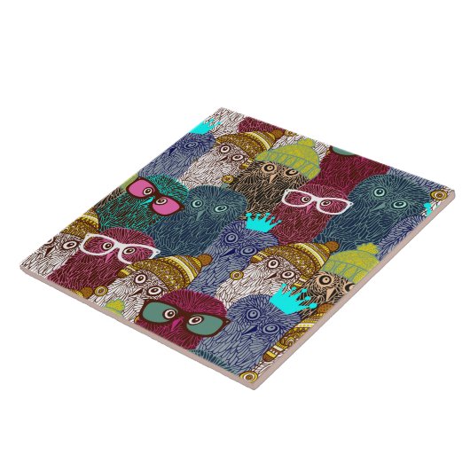 Carreau Chouette dans la couronne (Côté)