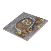 Carreau Chouette d'automne et couleurs d'automne Carrelage (Côté)