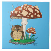 Carreau Chouette de douche de printemps (Devant)