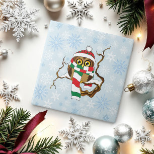 Carreau Chouette de Noël