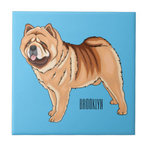 Carreau Chow Chow dog cartoon