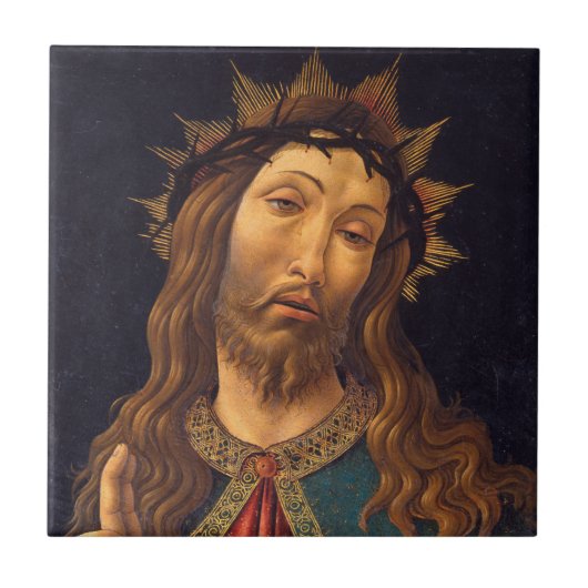 Carreau Christ couronné d'épines par Sandro Botticelli (Devant)