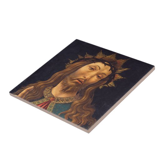 Carreau Christ couronné d'épines par Sandro Botticelli (Côté)