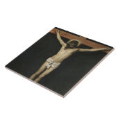 Carreau Christ crucifié sur la Croix (foi) (Vélasquez) (Côté)