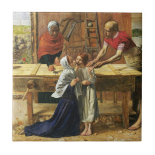 Carreau Christ dans la boutique de charpenterie Joseph