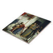 Carreau Christ et les enfants par Carl Bloch (Côté)