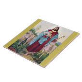 Carreau Christ Le Bon Pasteur Bernard Plockhorst 1878 (Côté)