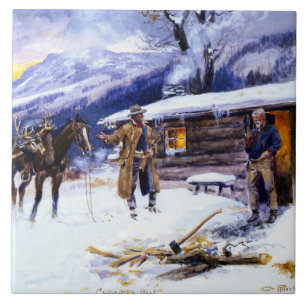 Carreau "Christmas Meat" de Charles M Russell