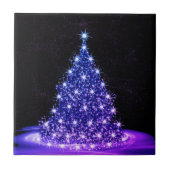 Carreau Christmas Party Pink Blue Tree Winter Black Rustic (Devant)