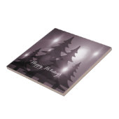 Carreau Christmas Party Pink Trees Holiday Winter Elegant (Côté)