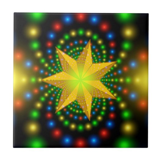 Carreau Christmas Star Fractal Design-29440 (Devant)