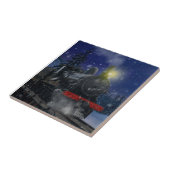 Carreau Christmas Train in the snow               (Côté)