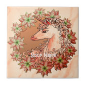 Carreau Christmas Unicorn tile (Devant)